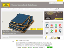 Tablet Screenshot of deutschegrammophon.com